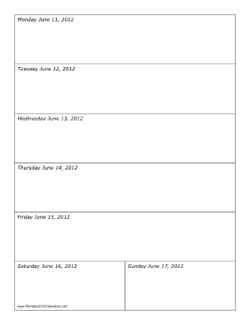 06/11/2012 Weekly Calendar-portrait Calendar