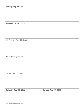 07/23/2012 Weekly Calendar-portrait Calendar