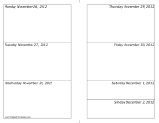 11/26/2012 Weekly Calendar-landscape calendar